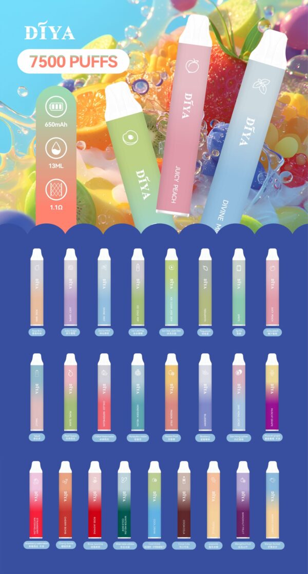 新品上市【叮啞抛棄式7500口】可充電  💖薔薇布林口味✨台灣獨家登場🔥 CP值最高 零故障 限時活動