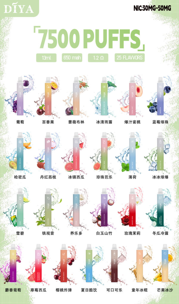 新品上市【叮啞抛棄式7500口】可充電  💖薔薇布林口味✨台灣獨家登場🔥 CP值最高 零故障 限時活動